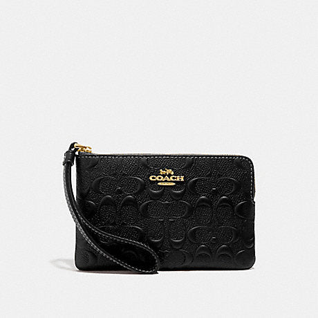 Coach Corner Zip Wristlet